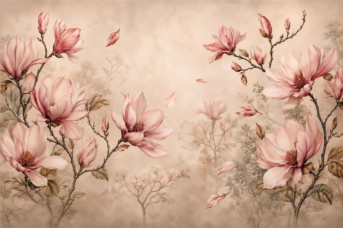 Fototapeta różowe magnolie