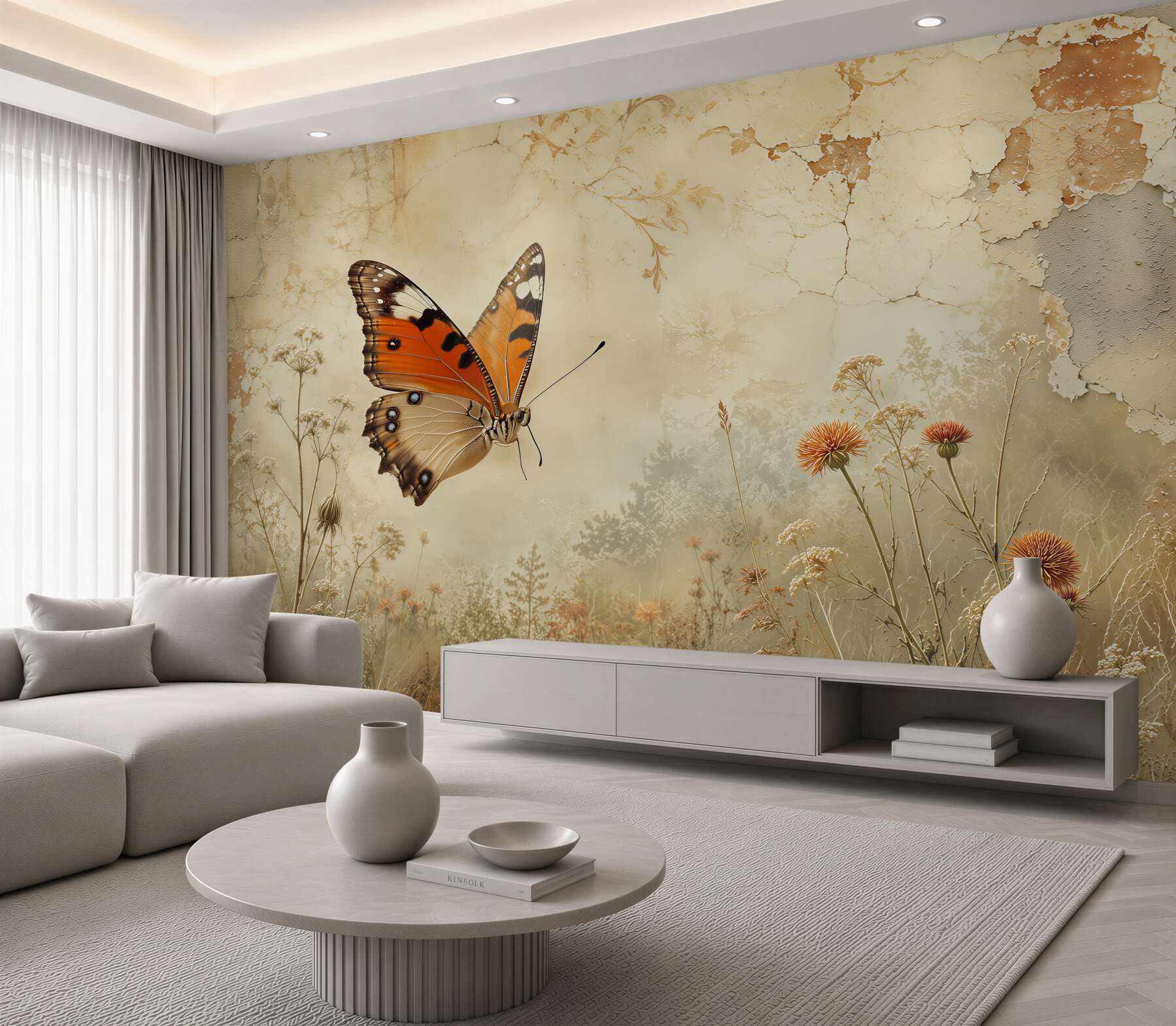 Fototapeta motyl na łące?v23