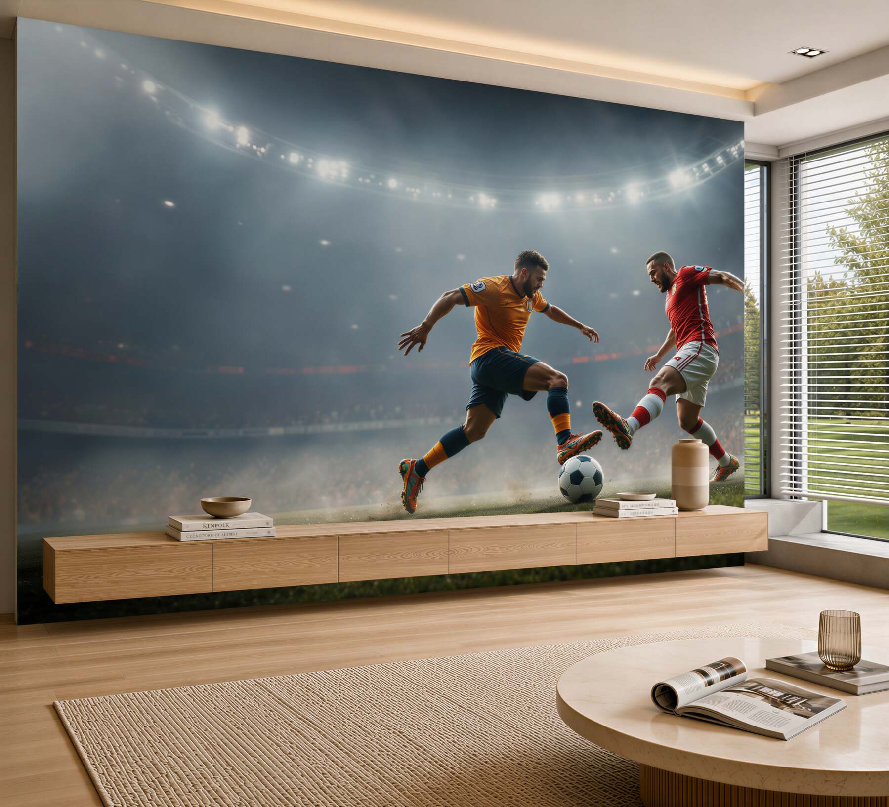 Fototapeta piłka nożna na stadionie?v23