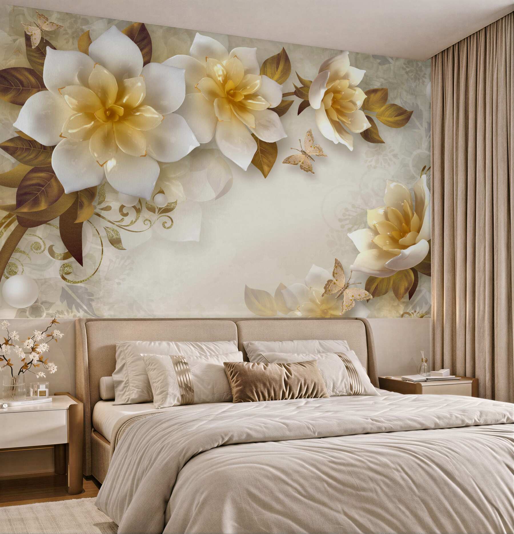 Fototapeta PORCELANOWE KWIATY?v23