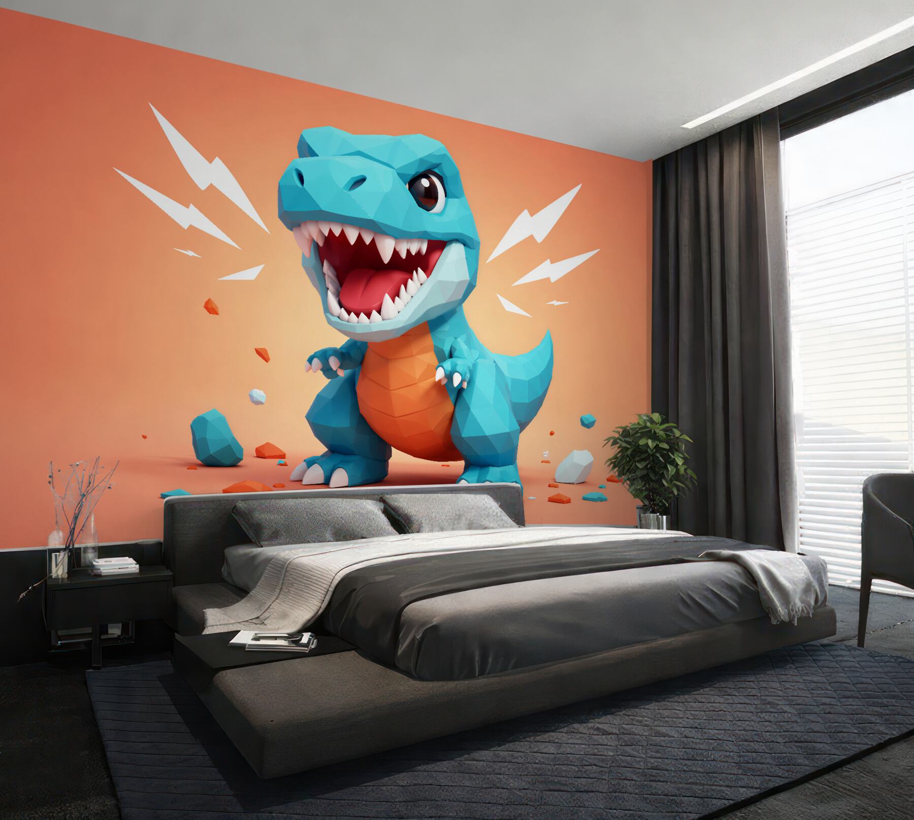 Fototapeta geometryczny dinozaur dla dzieci?v23