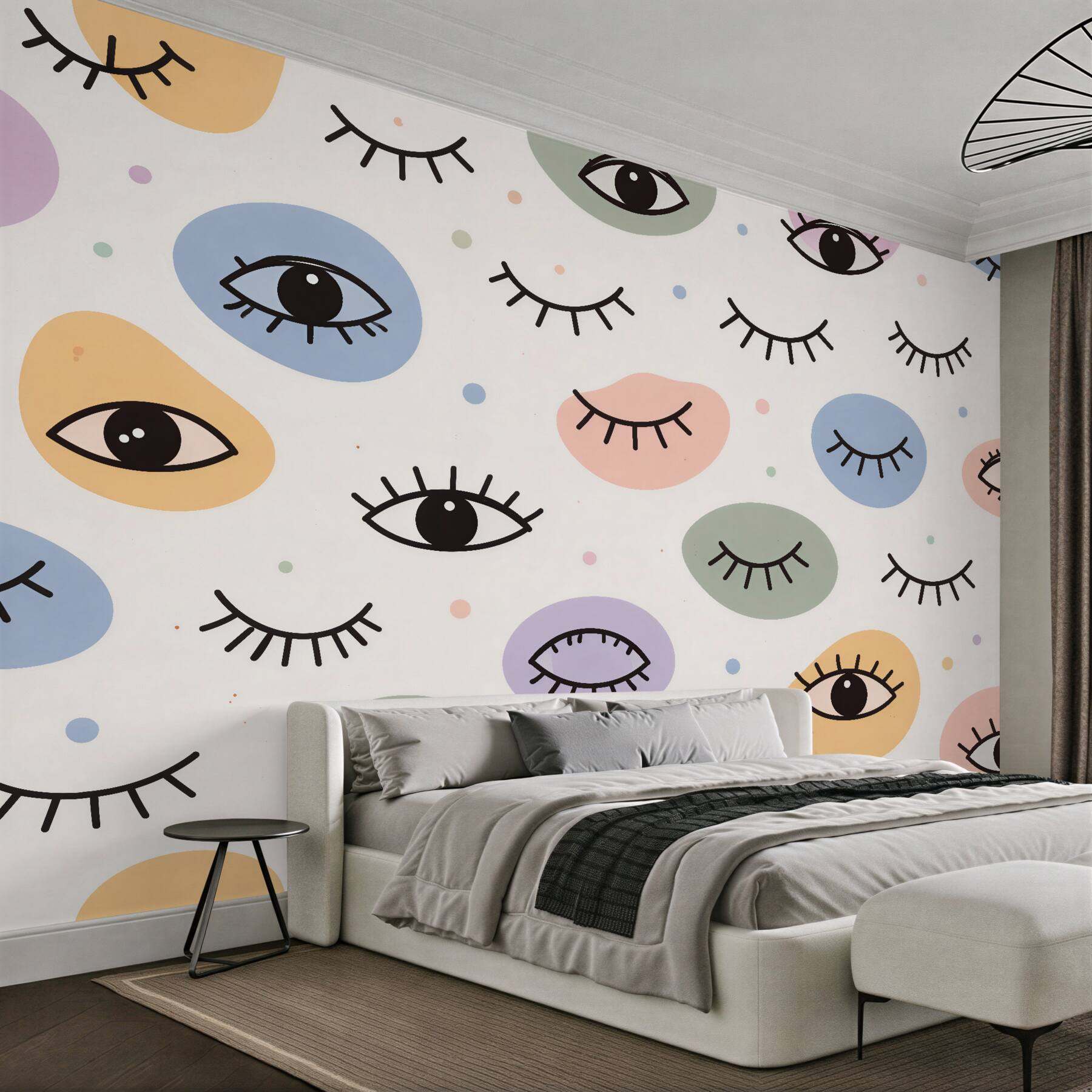 Fototapeta pastelowe oczy boho