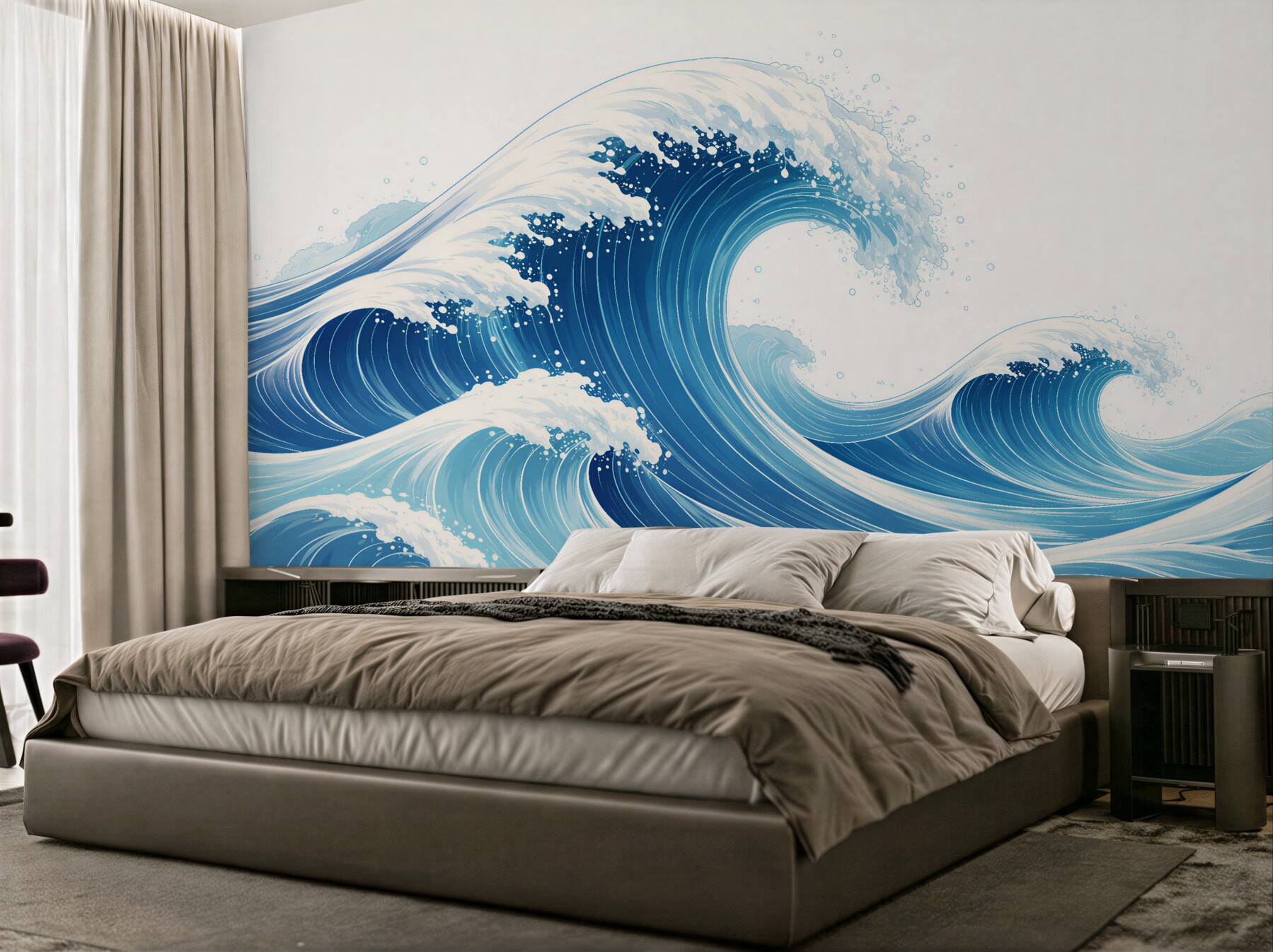 Fototapeta błękitne fale oceanu