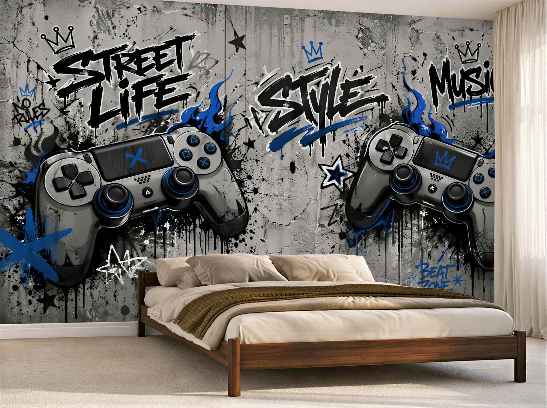 Fototapeta gaming street style z padami?v23