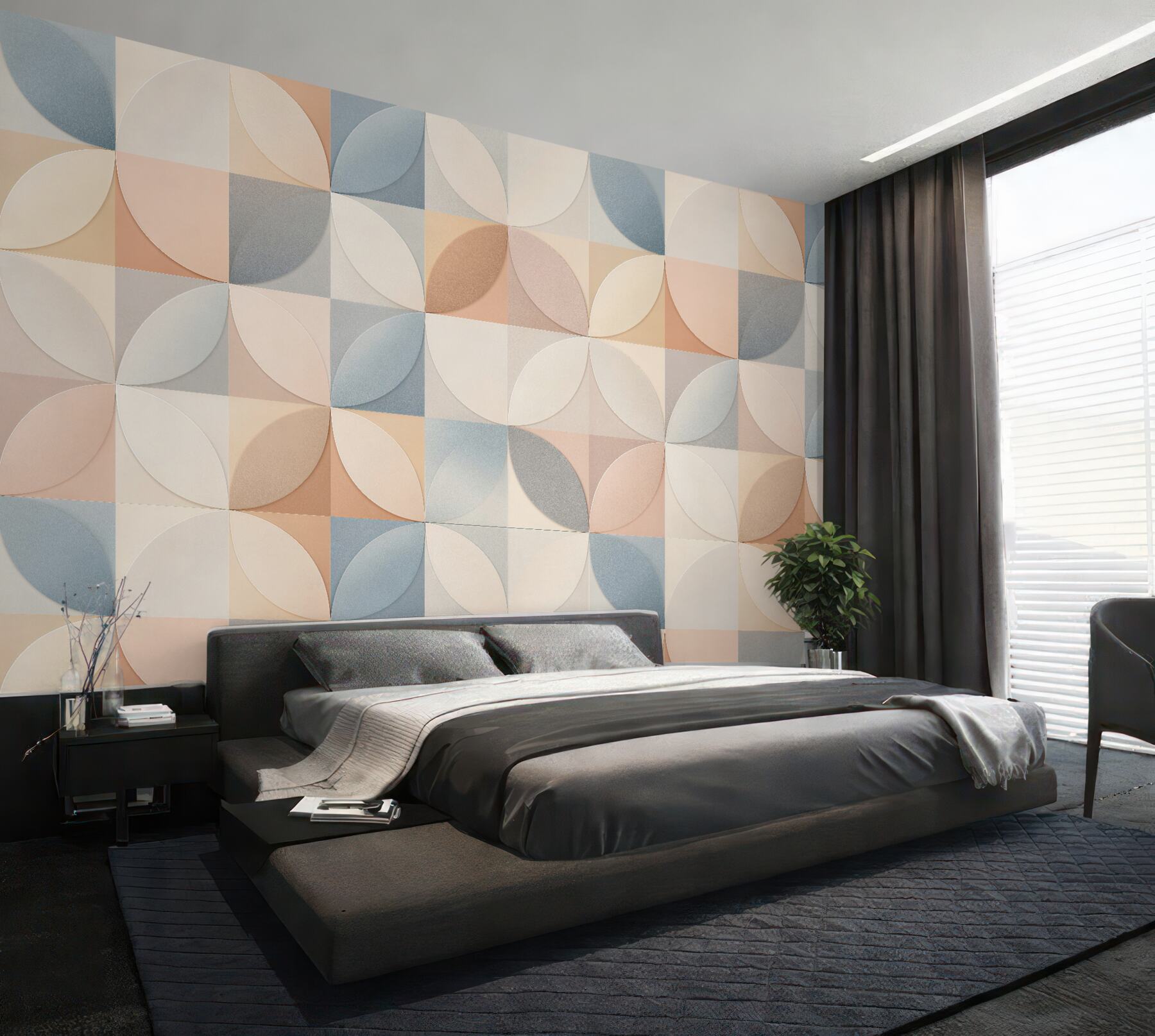 Fototapeta pastelowa geometryczna harmonia