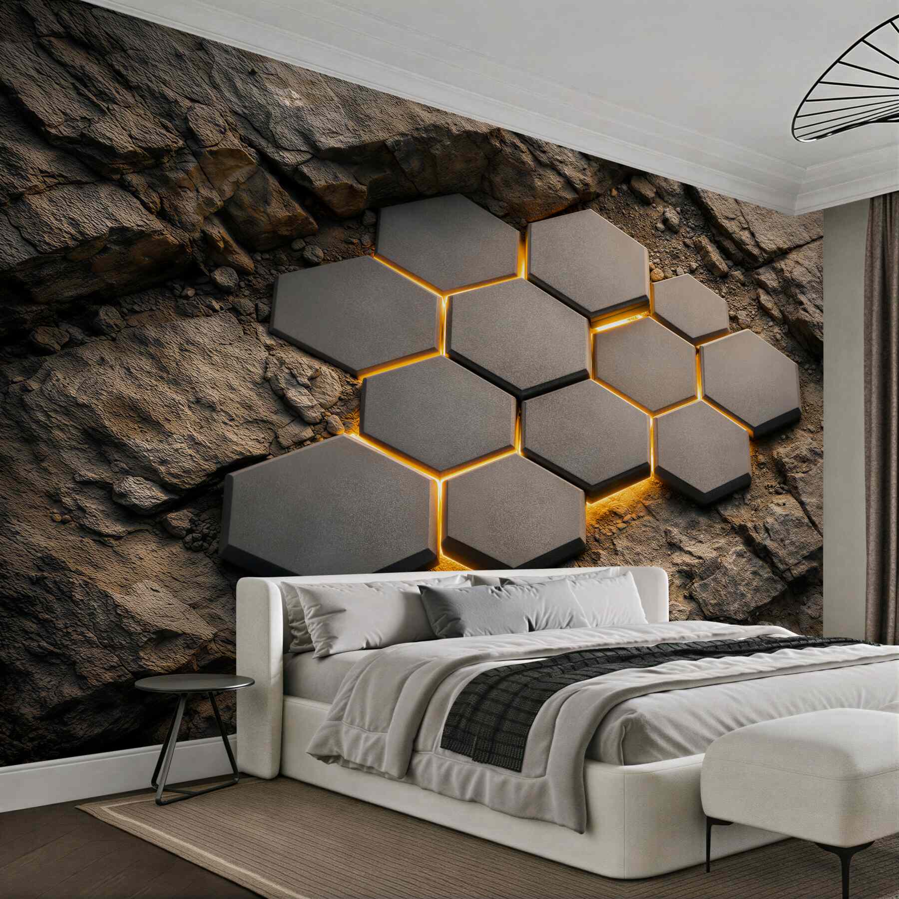 Fototapeta geometryczne panele na skale?v23