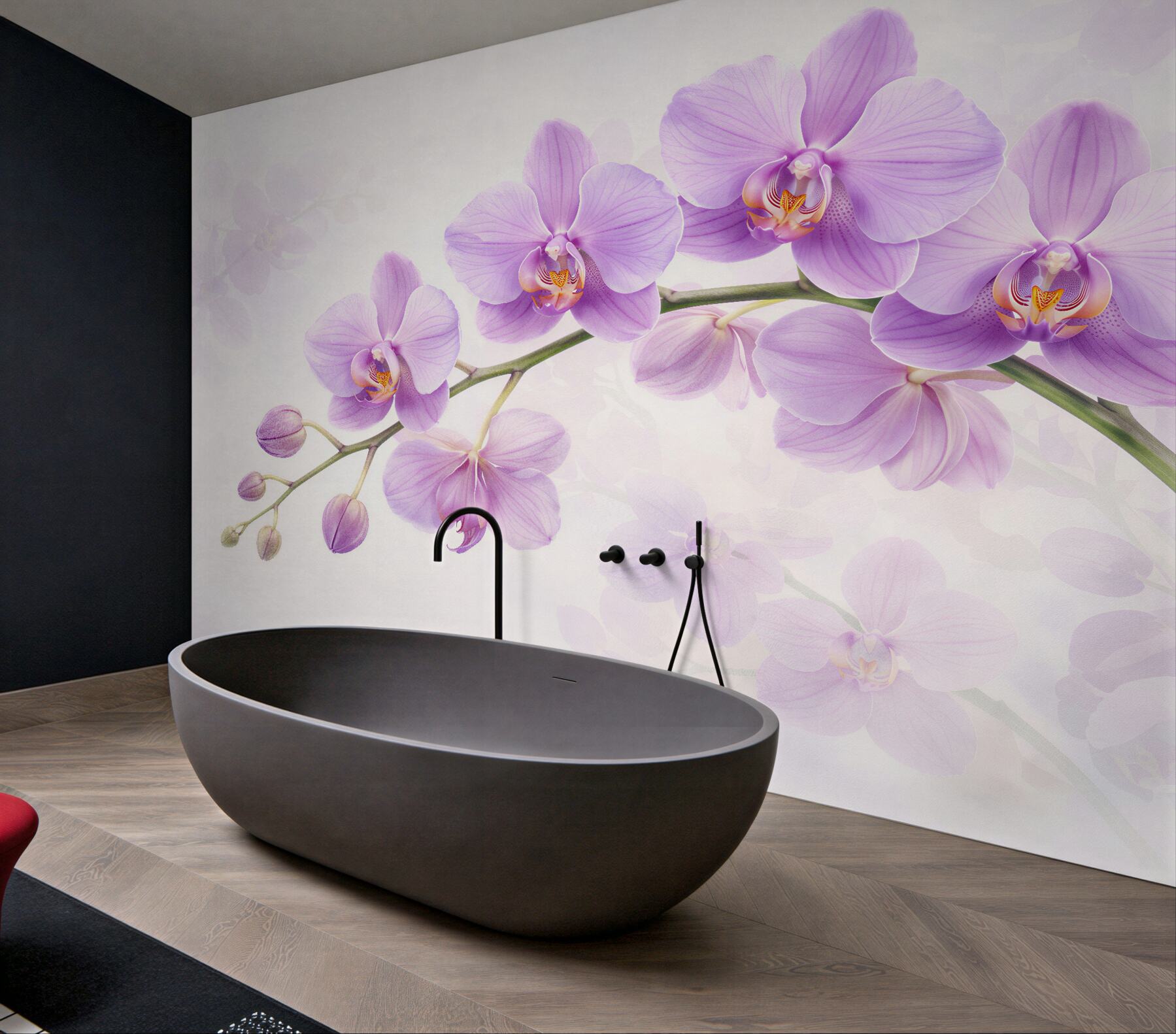 Fototapeta delikatne lilowe orchidee